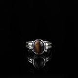 stone double ring