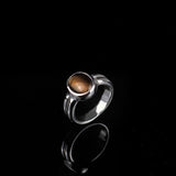 stone double ring