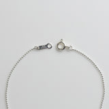 onyx necklace silver