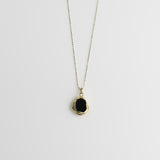 onyx necklace 18k