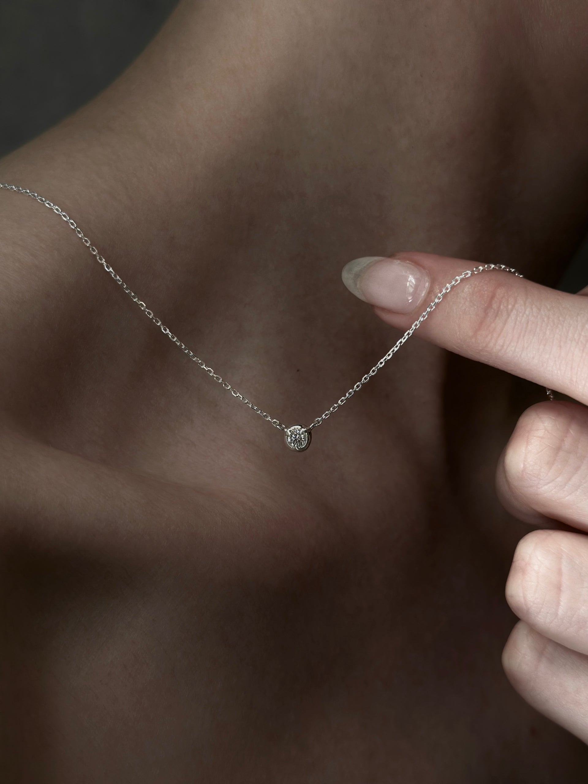 ルル GAGAN ネックレス 天然石ネックレス シルバー流線型ネックレス birthstone necklace – GAGAN